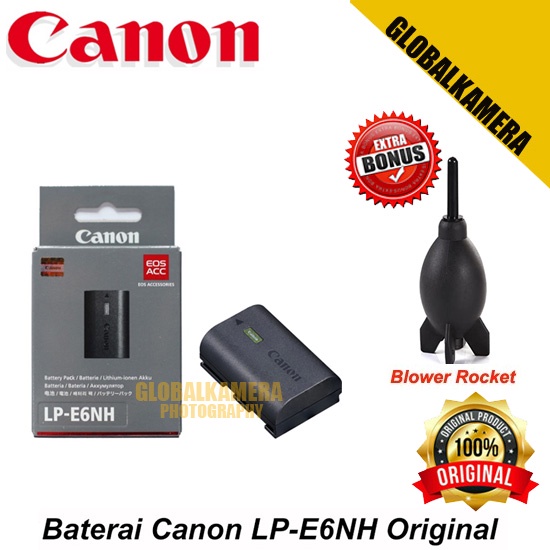 Canon LP-E6NH Lithium-Ion Battery 2130mAh Original Bonus Blower Rocket