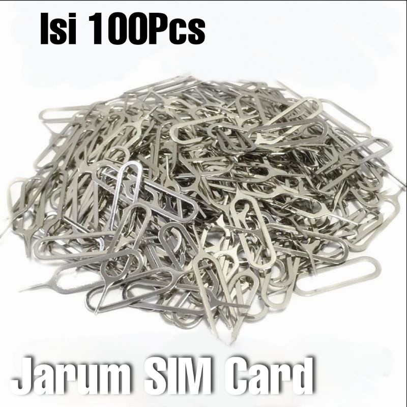 Tusukan Jarum Sim Card Pin Jarum Kartu hp / Sim injektor (isi 100pcs) - Tusukan Pembuka kartu jarum