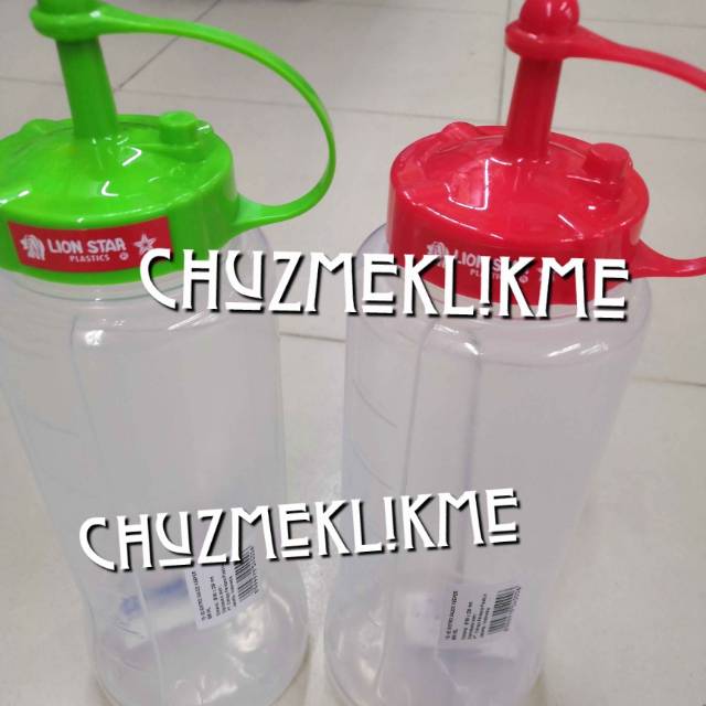 Botol kecap saos Lion star 1000 ml/Botol kecap lion star 1 liter