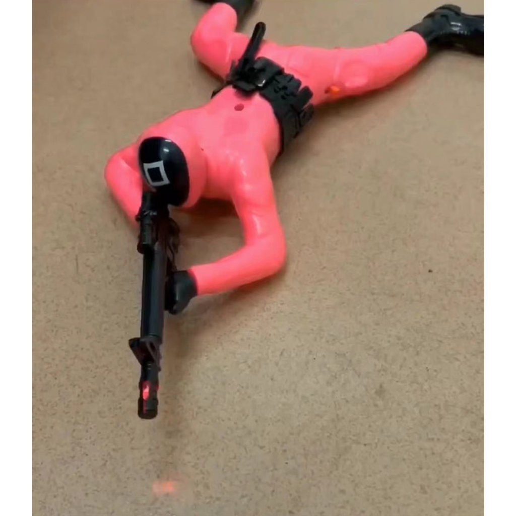 [tma] Mainan Anak Robot Tentara Squid Berlampu Dan Berbunyi / Crawling Soldier