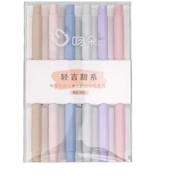 

Flash Sale - Stabilo / highlighter pastel double tip 6 colors warna - WD-600