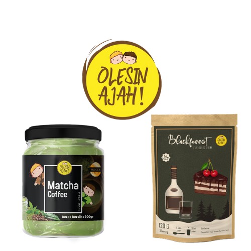 

Promo OlesinAjah Selai Matcha Coffee 200Gr + Blackforest Premium Flavoured Drink - 120G