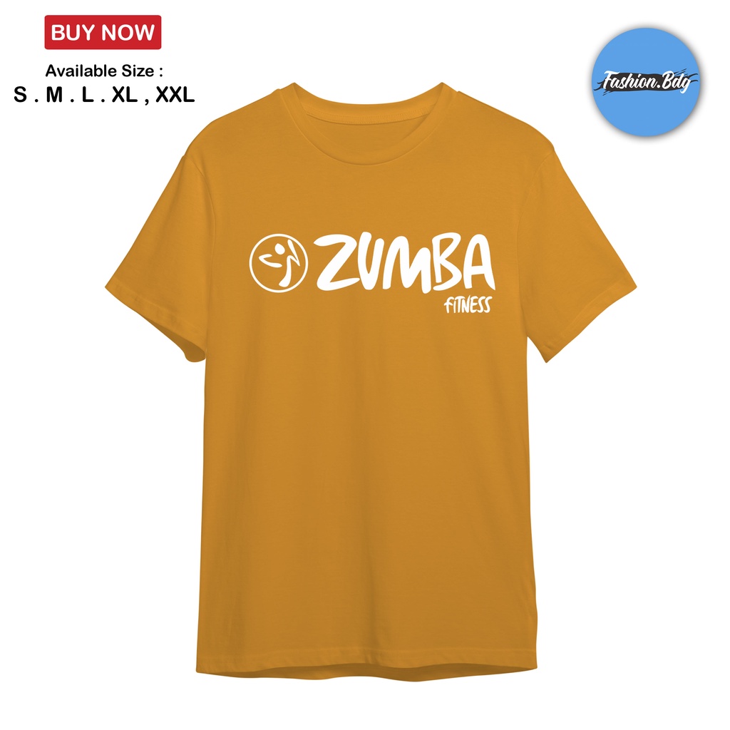 Kaos Baju Wanita Logo Zumba Fitness Ping Fanta Pelangi Katun Combed 30s Kaos Lengan Pendek Wanita