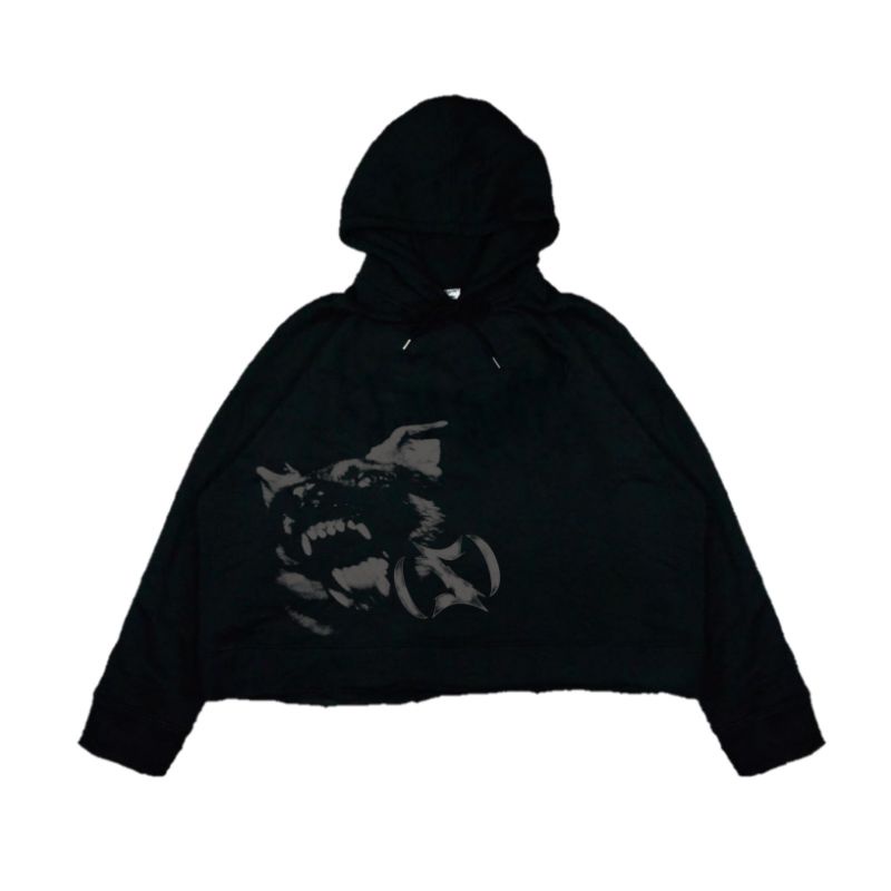 simthasic “skyle instinct” - hoodie crop unfinished.