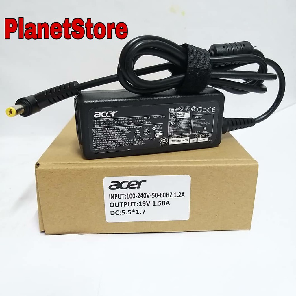 Adaptor Laptop Acer A110 A110L A110X A150 D150 A150L A150L AOD150 AOA150 ZG5 19v-1.58A 30W