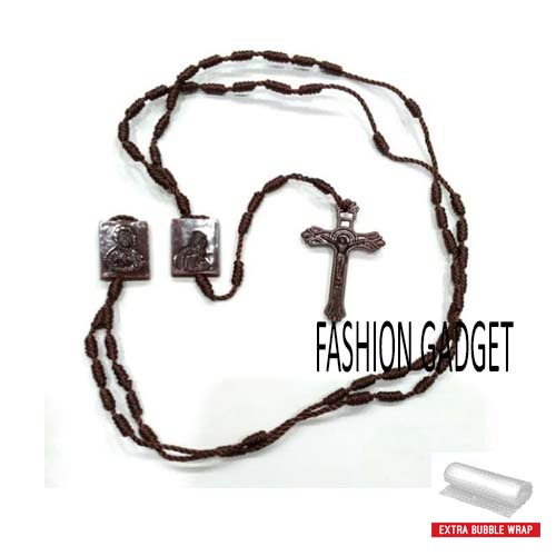 Kalung Rosario Scapulir Kalung Rosario Skapulir Kalung Salib kalung Salip Rosary Neclace Liontin Salib Perhiasan Fashion Peralatan Doa Rosario Bunda Maria Kalung Rohani