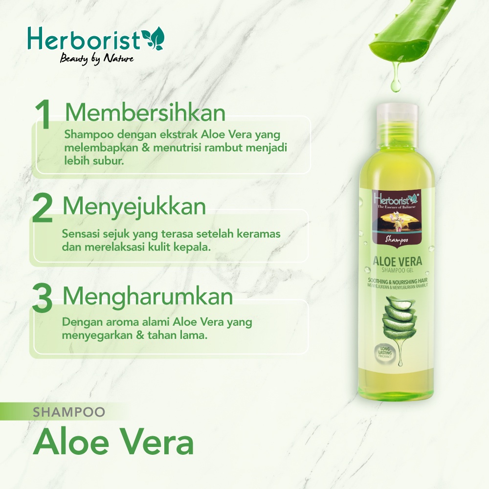 Herborist Aloe Vera Series Gel 98 persen Facial Wash Face Mist Moisturizer Lulur Body Wash (VIC)