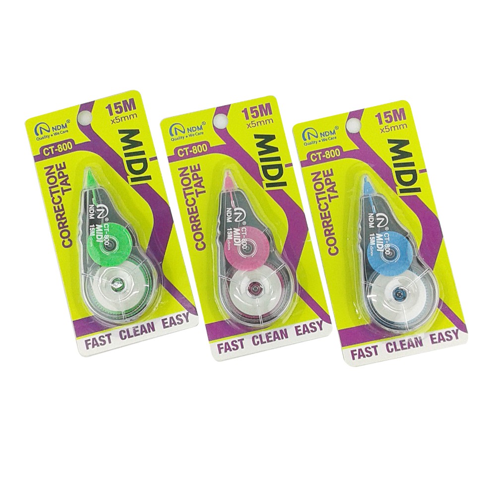 

Tip-ex kertas Correction tape NDM CT-800 Midi 15meter