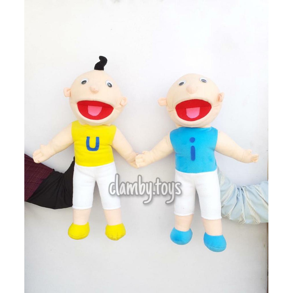 Boneka Dongeng Muppet Upin Ipin Mulut Gerak | Boneka Panggung Upin Ipin | Hand Puppet