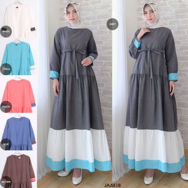 GAMIS CANTIK MIX RADIAN FIT TO L GAMIS WANITA ORIGINAL FASHION MUSLIM TERBARU MAXI DRESS CANTIK ORI