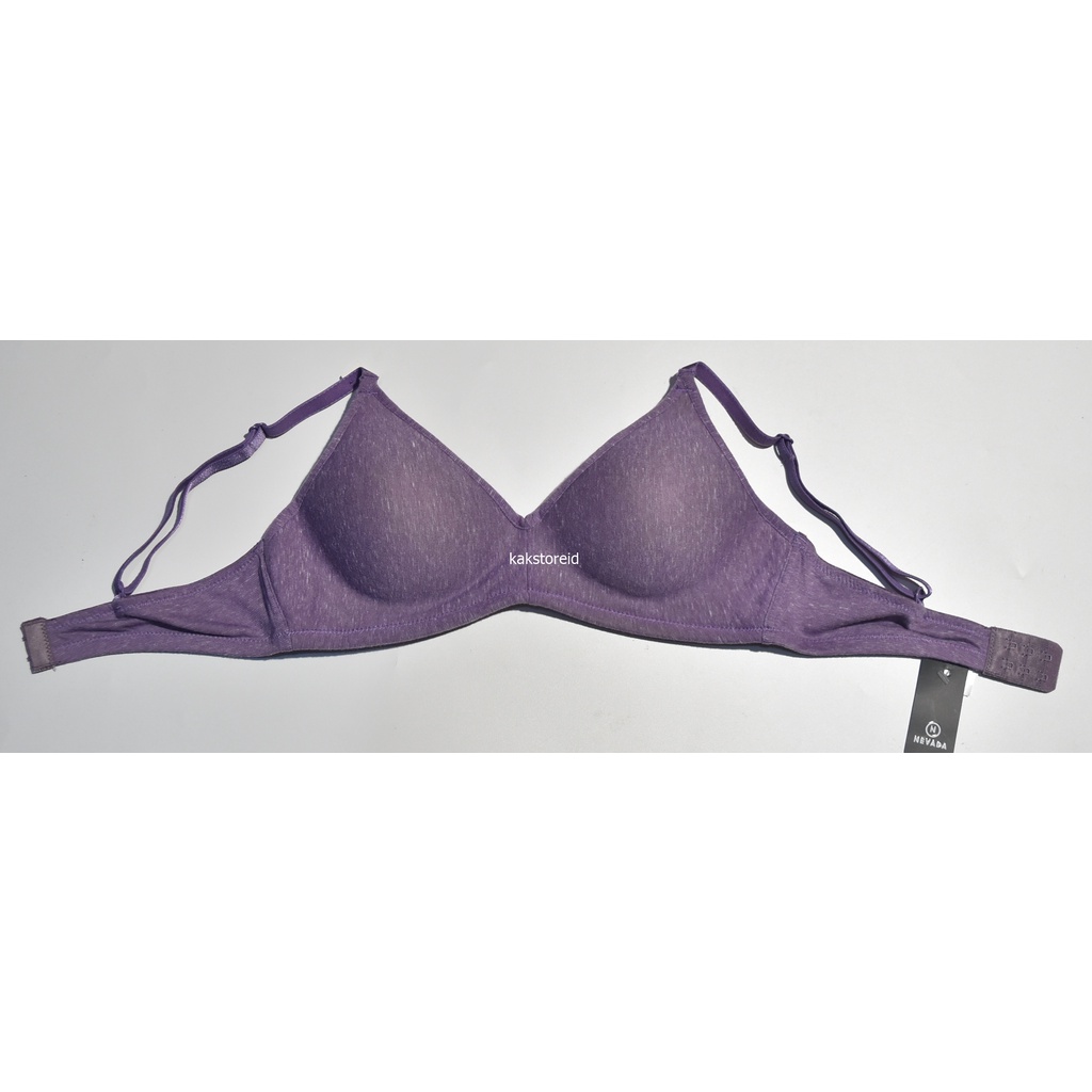 BRA Tanpa Kawat Nevada Wanita Ungu Motif COX 14 Original