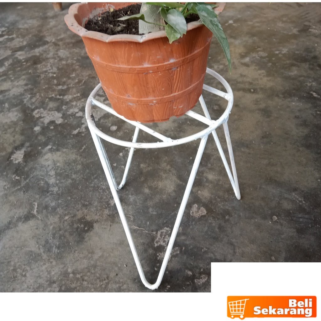 BS-04 bisa COD standing pot besi, penyangga pot tanaman (KODE-04)