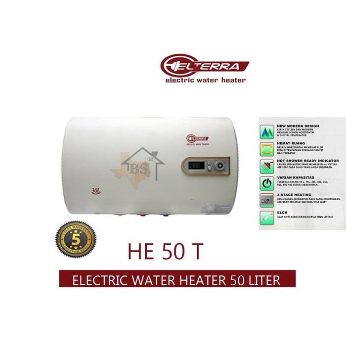 WATER HEATER HANDAL ELTERRA PEMANAS AIR LISTRIK ELTERRA HE50ET HE 50 ET LITER