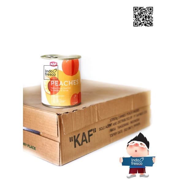 

PROMO KAF PEACHES HALVES IN SYRUP CANNED- BUAH PEACH KALENG 820G 1DUS GOSEND TERMURAH