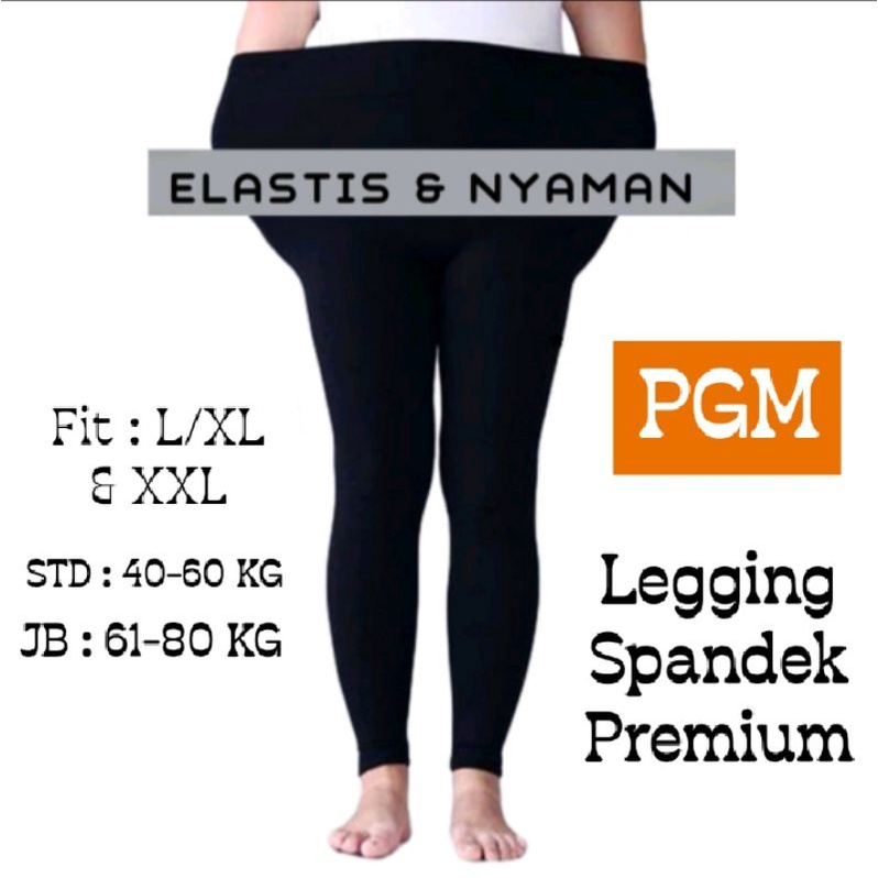 Legging Panjang Spandek Premium High Standar &amp; Jumbo Bb 45-90Kg