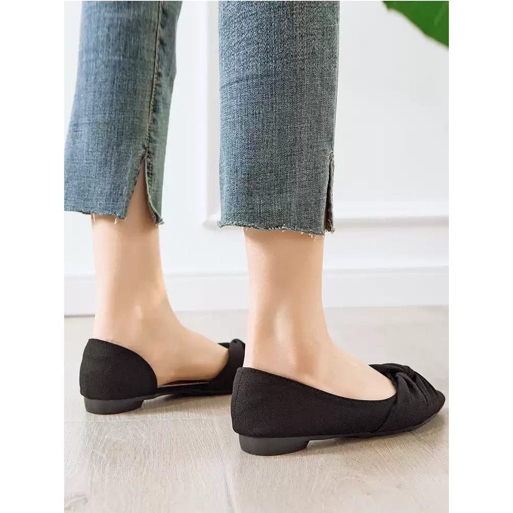 [LOKAL] DOMMO - D5129  FLATSHOES KERUT BEST SELLER