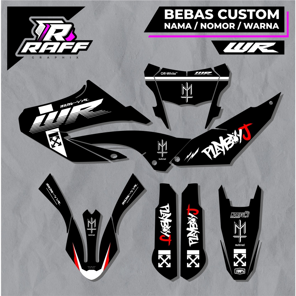 decal Wr decal yamaha Wr 150 keren decal wr 150 hitam