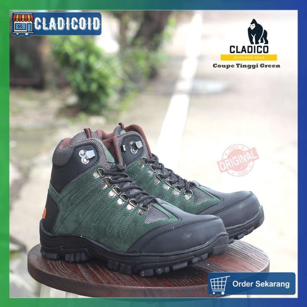 SEPATU SAFETY PRIA UJUNG BESI ORIGINAL KERJA LAPANGAN, OUTDOOR, PROYEK, MODEL KEREN CLADICO COUPE