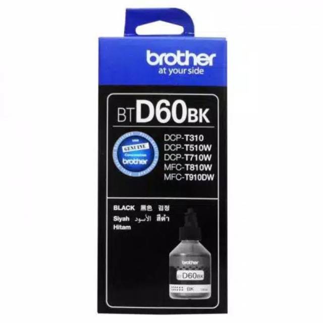 Tinta Brother BTD60BK Original untuk DCP-T310 T510W T710W MFC-T810W DCPMFC-T910DW