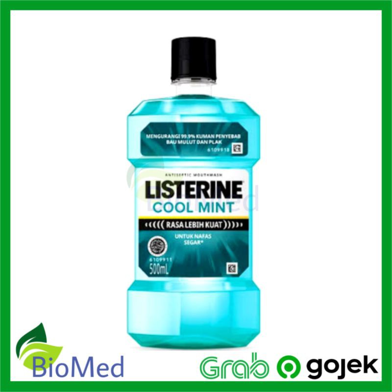 LISTERINE BIRU COOL MINT 500 ml - Obat Kumur Bau Mulut Nafas Segar