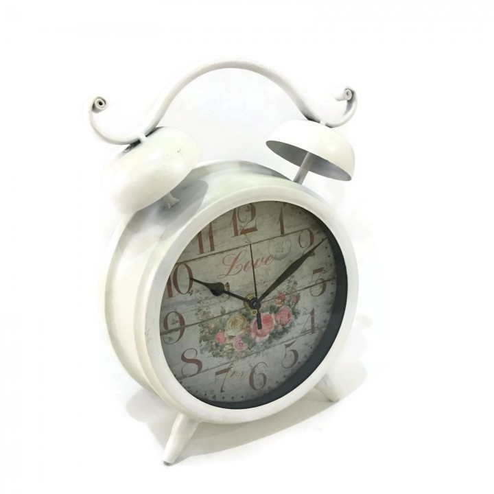 Vintage Retro Analog Classic Table Clock Decoration-Non Ticking