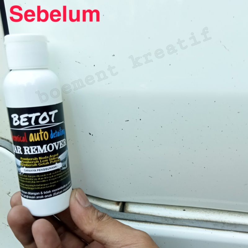 Penghilang aspal / pembersih aspal / lem bekas stiker / getah pohon / bekas serangga bonus spon aplicator