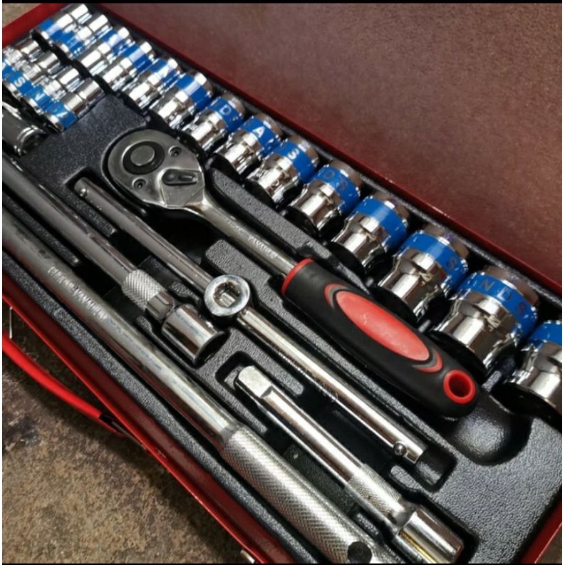 SANDS kunci sock set type SAE 6 inchi point sok wrench