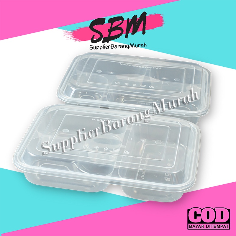 Thinwall Mealbox Seri B Sekat 4 RT1162