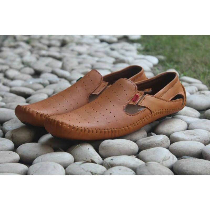 SEPATU FORMAL PRIA KASUAL SLIP ON  MULES PANSUS COWOK DEWASA KULIT SAPI ASLI ORIGINAL BLACK MASTER TERBARU MURAH - SepatuFormal Pantofel pria Resmi Formal Tali Hitam Brown Casual Kantor Kuliah Kondangan Gereja Kerja PNS Guru JY7001