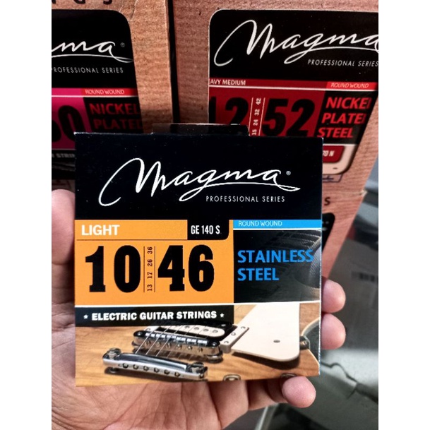 SENAR GITAR ELEKTRIK MAGMA STRINGS STEEL STAINLESS STEEL ORIGINAL UKURAN 0,9 0,10 0,11