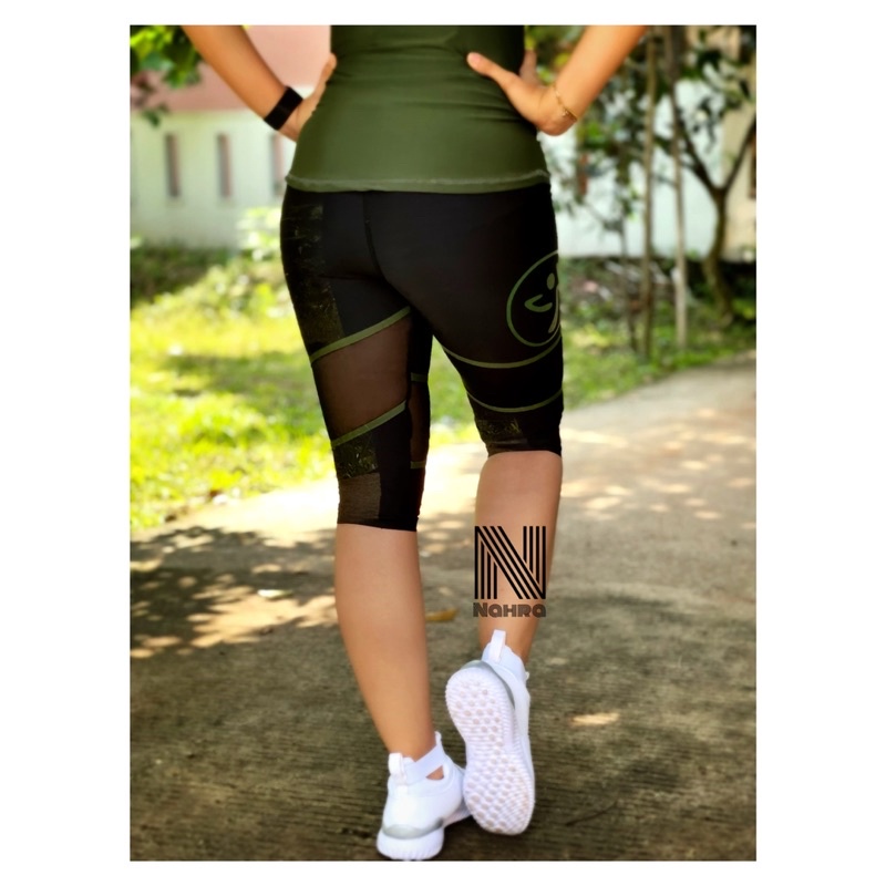 BEST PRODUK SETELAN SENAM OLAHRAGA / SET SUNRISE ZUMBA ARMY / BAJU SENAM ZUMBA AEROBIK FITNESS /