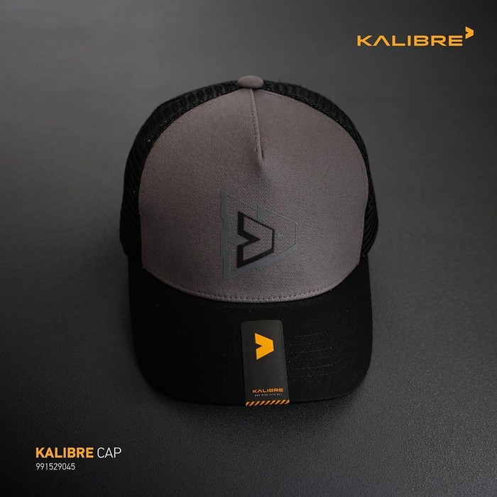 NEW-Topi Pria- Kalibre- Topi Original -KALIBRE-Kalibre 991529-HitamAbu-TERLARIS-BESTSELLER