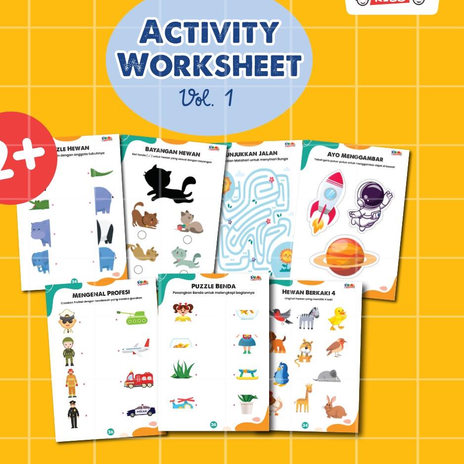 Kejutan Hari Ini Zivana Kids - Activity Worksheet Series - Lembar Kerja Aktivitas Edukasi - Buku Belajar Anak Usia Dini Toddler Paud