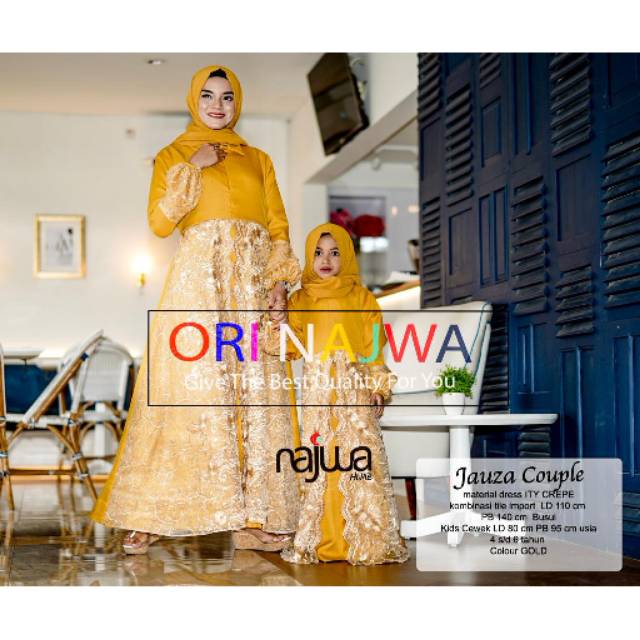Jauza Couple Ibu Anak ITY Crepe Ori Najwa