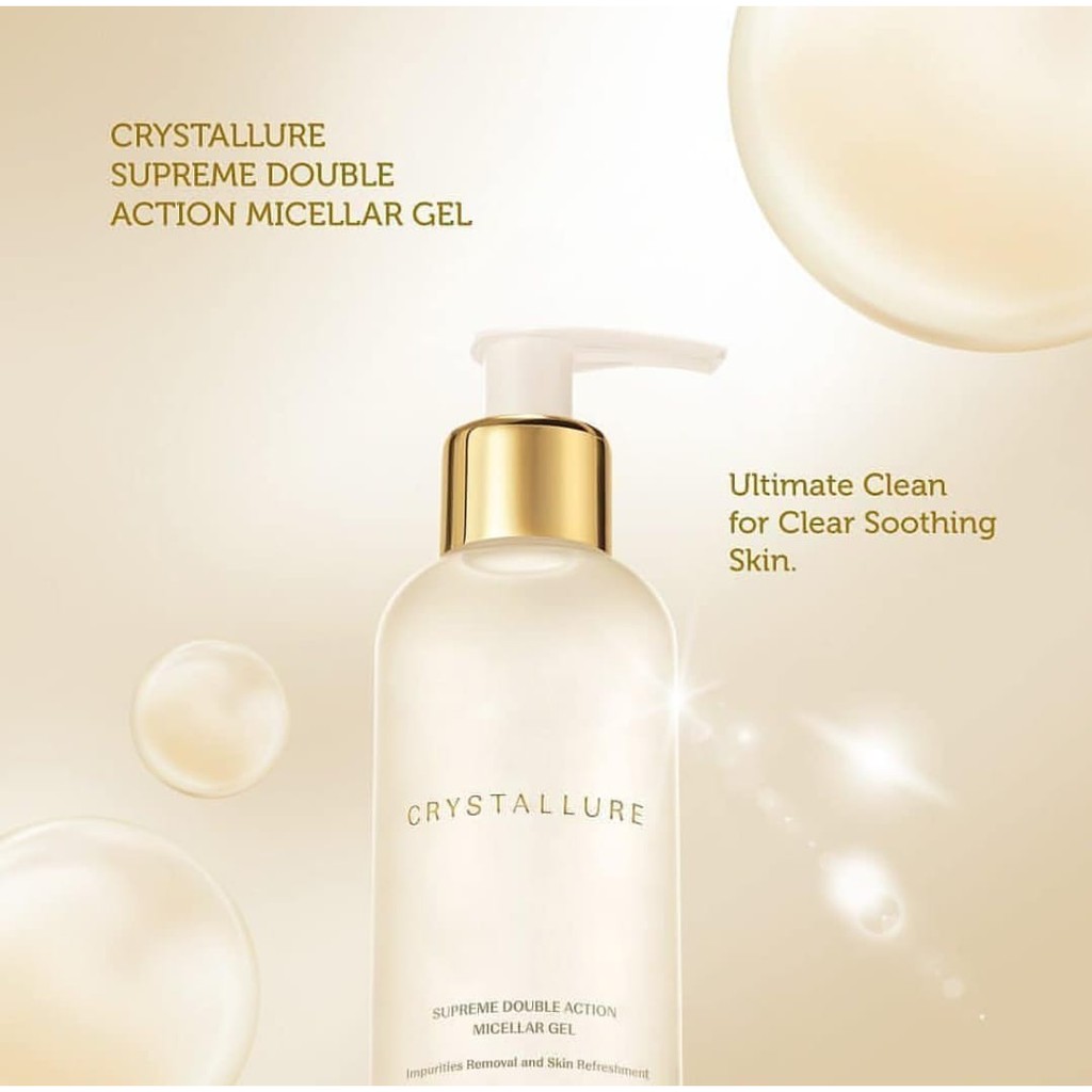 Wardah CRYSTALLURE Supreme Double Action Micellar Gel 150 ml