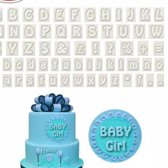 

☎[100% Terpercaya]✔️ - 64 pcs fondant cutter huruf besar kecil lambang