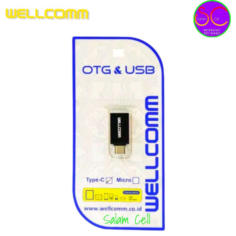 OTG Usb WELLCOMM Cocok Untuk Semua Type HP Original