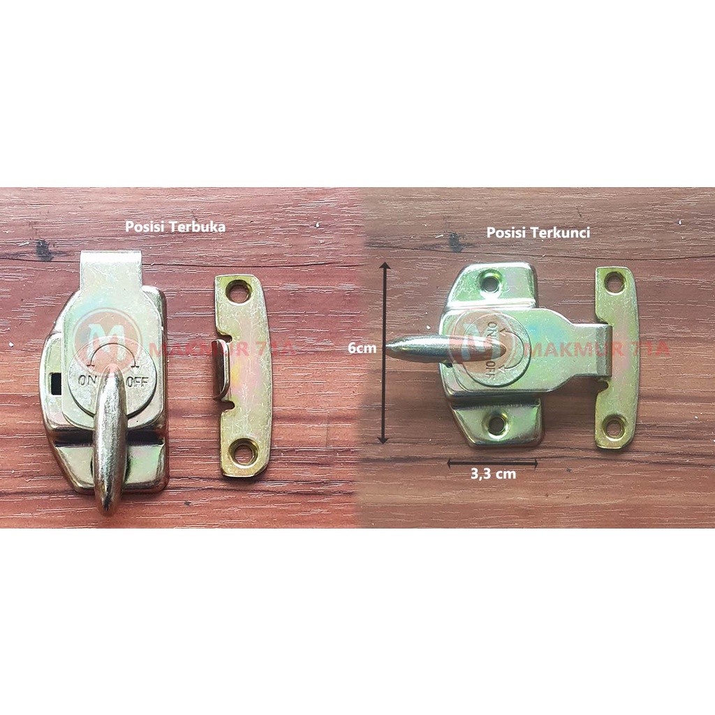 Grendel Pintu Sliding / Kunci Pintu Tambahan Pintu Geser / table lock