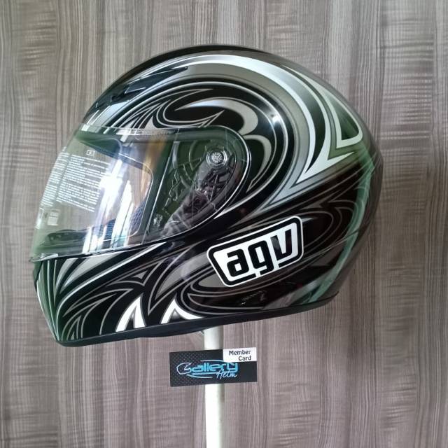AGV K3 Basic Evil Nero Argento Canno Fucile Black Silver Gunmetal