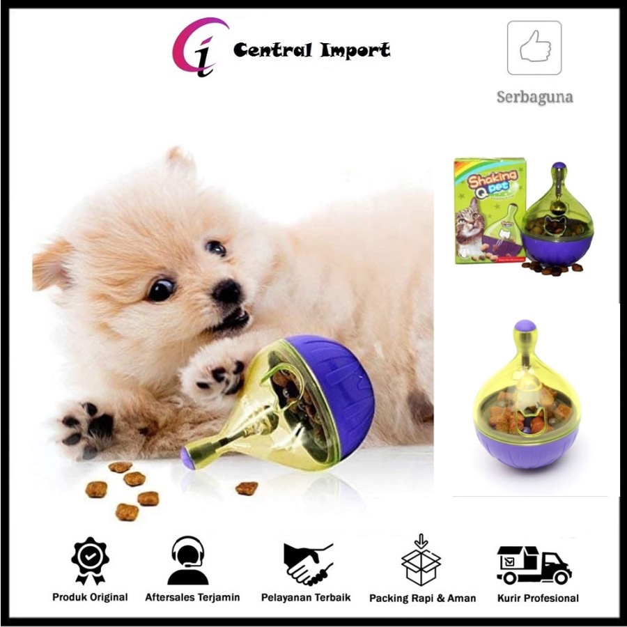 Mainan Kucing - Tempat Makan Main Kucing - Shaking Pet