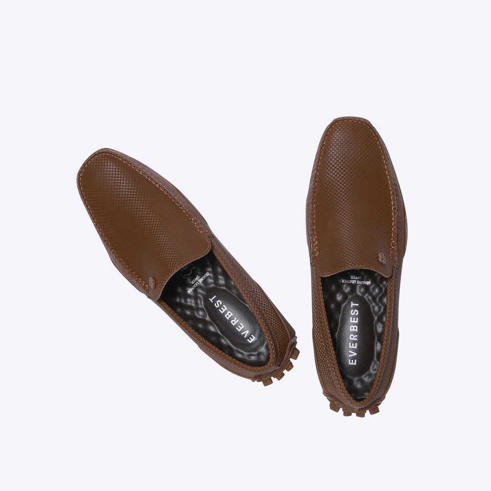 SEPATU PANSUS KULIT EVERBEST PRIA ORIGINAL LOAFER BRANDED COKLAT EM50