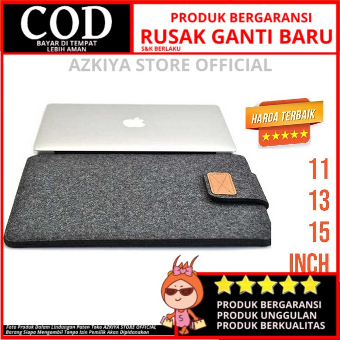 SLEEVE CASE LAPTOP MACBOOK MAC PRO 11 13 15 INCH INCI TAS NOTEBOOK NETBOOK LEPTOP ORIGINAL CASING