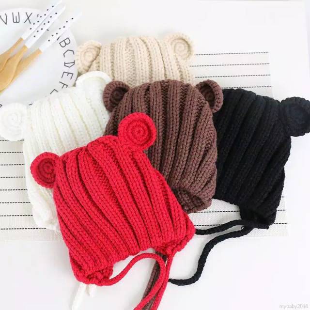 TP6-RAJUT MOUSE Topi Anak Bayi Unisex-8