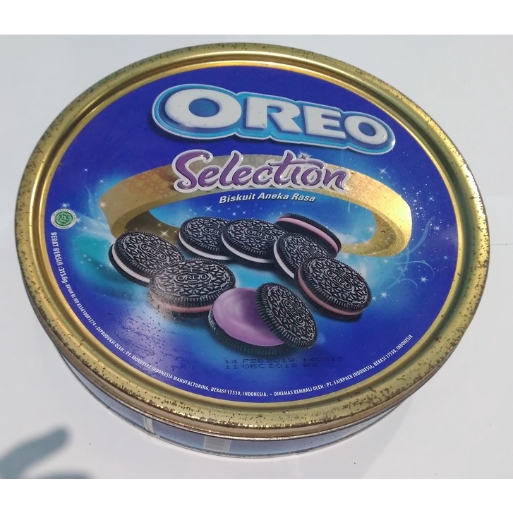Kaleng Kosong Bekas Oreo Selection - Bersih