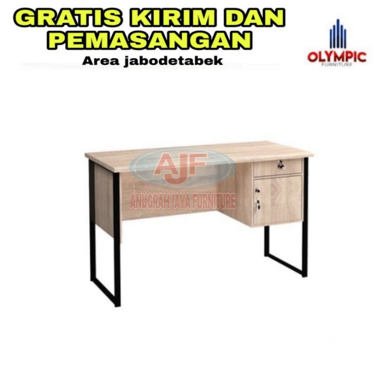 Olympic Meja kantor ½ Biro kaki besi meja kerja office table