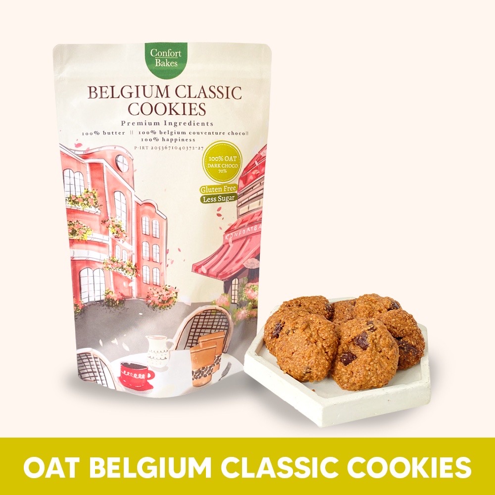 

Oat Belgium Classic Cookies - Gluten Free Untuk Diet Sehat Snack Sehat