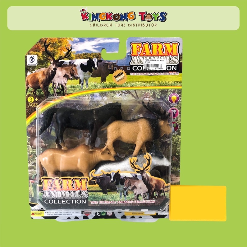MAINAN ANAK MINIATUR HEWAN TERNAK FARM ANIMAL 4 PCS / 290197