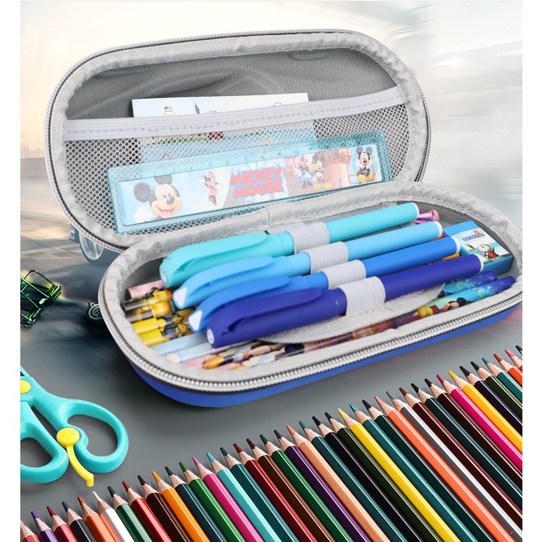 Tempat Pensil Kotak pensil Tepak 3D Timbul Hardtop Pencil Case Motif Mobil Murah-5