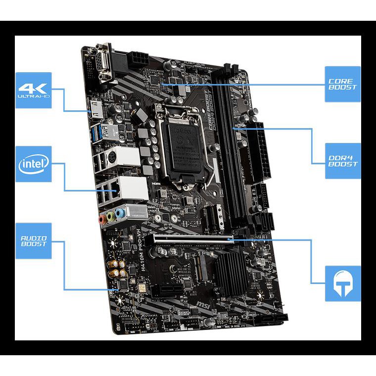 Terlaris Motherboard Msi H410M Pro-Vh | Mb Msi H410 M Pro Vh