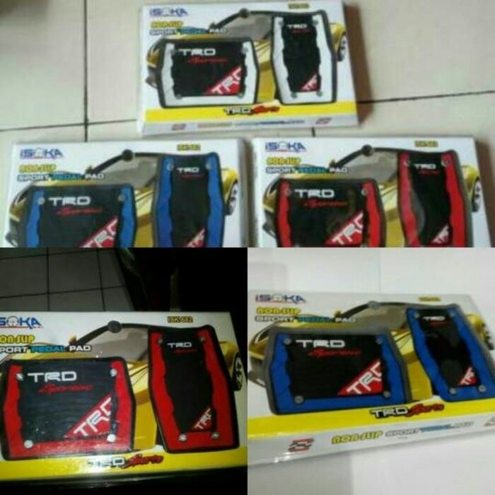 PEDAL GAS MOBIL ANTI SLIP TRD / PELAPIS PEDAL GAS MATIC TRD SPORTIVO RECING